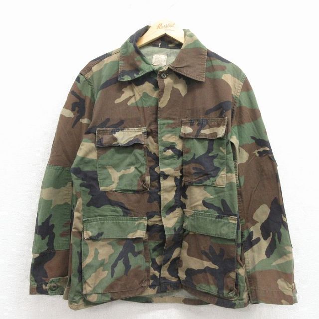 【20%OFF】80s コンバットミリタリージャケット ウッドランドカモ L | 古着