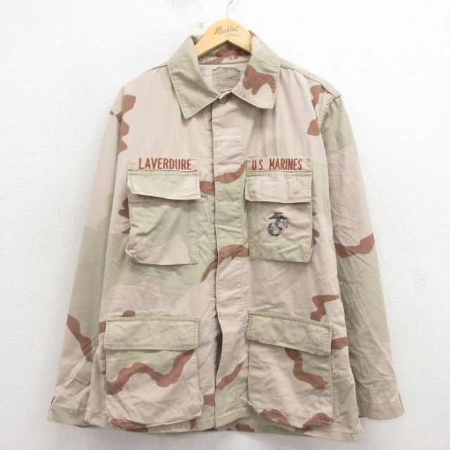 90s ミリタリージャケット USマリーンズ デザートカモ XL | 古着