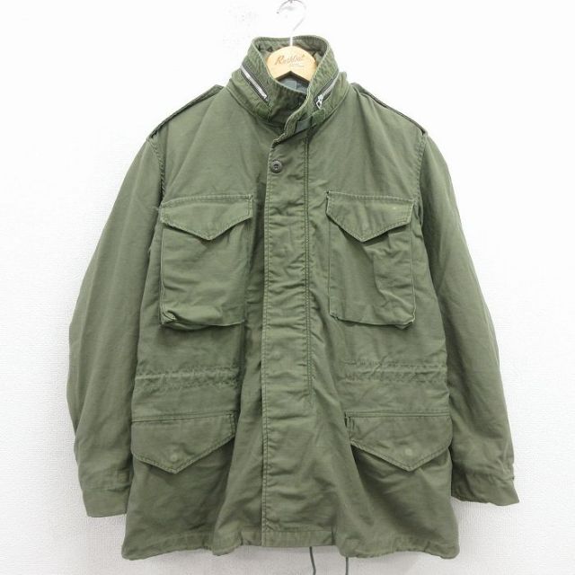 ミリタリー 60s M-65フィールドジャケット グレーライナー グリーン メンズL相当 | 古着