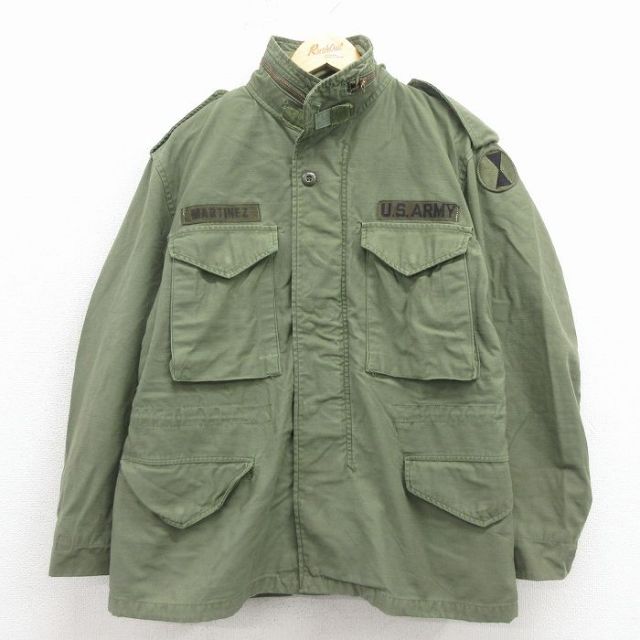 M-65ミリタリーフィールドジャケット 80s グリーン メンズL相当 | 古着