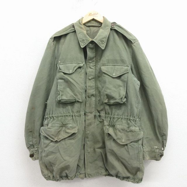M-51ミリタリーフィールドジャケット 50s グリーン M | 古着