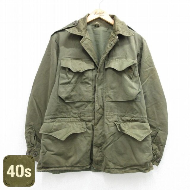 【20%OFF】ミリタリー M-43 フィールドジャケット グリーン メンズM相当 | 古着
