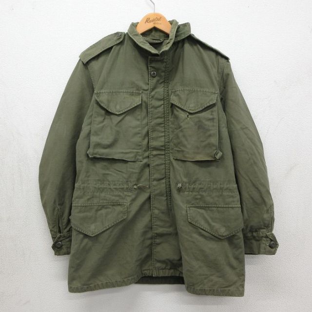 古着通販 L☆古着 長袖 ミリタリー フィールド ジャケット メンズ 80