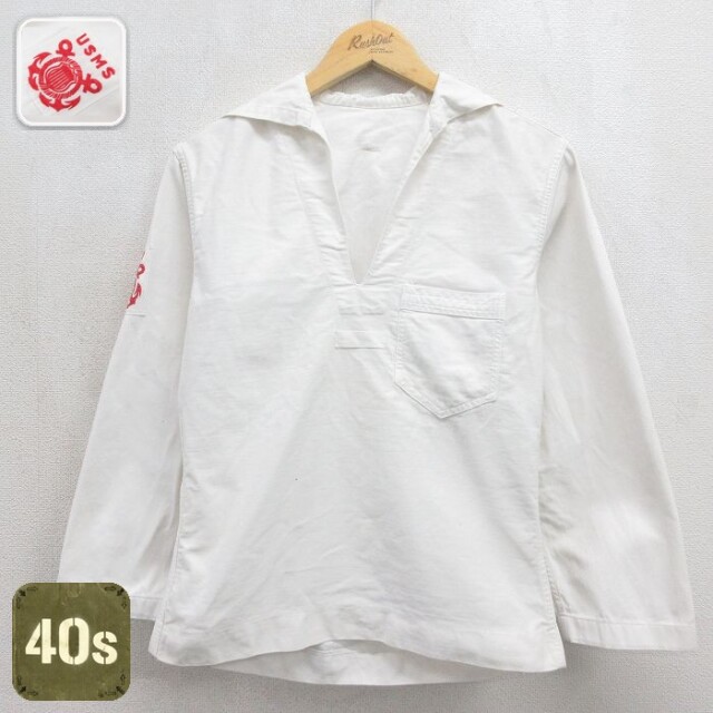 【20%OFF】40s セーラージャケット USMC ホワイト メンズS相当 | 古着