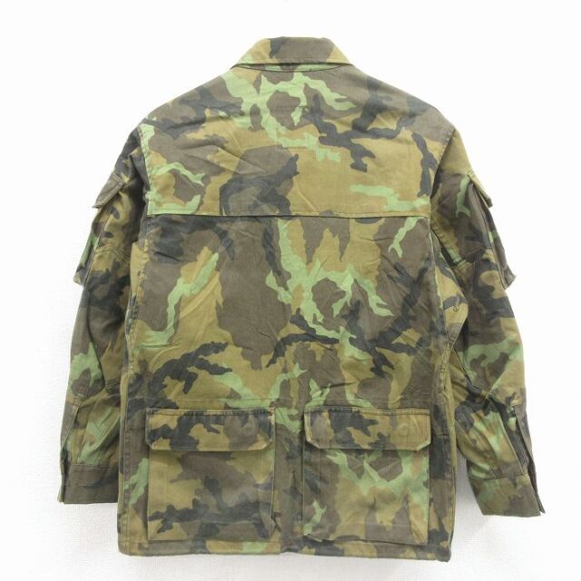 古着通販 M☆古着 長袖 ミリタリー ジャケット メンズ チェコ軍 カーキ