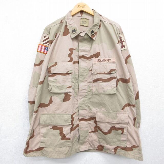古着通販 XL☆古着 長袖 ミリタリー ジャケット フリース メンズ 00