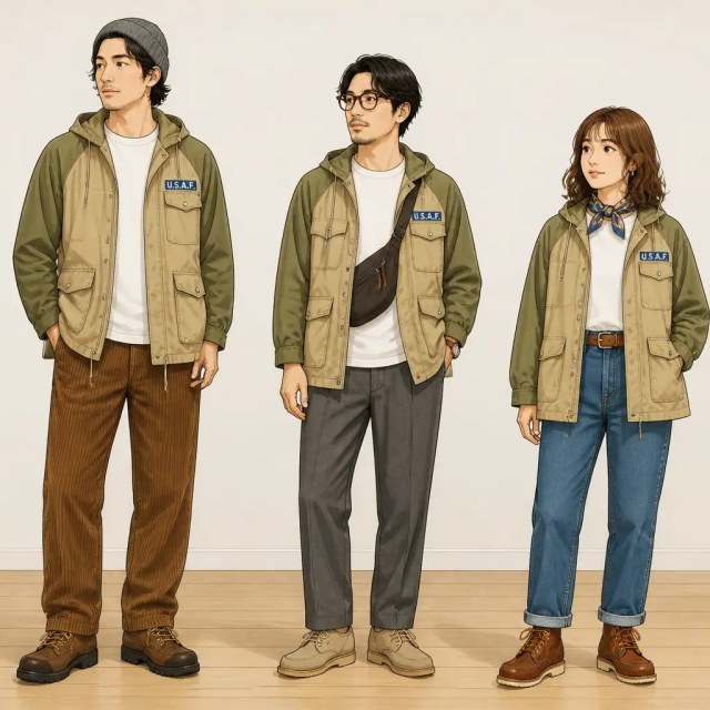 古着通販 L☆古着 長袖 ビンテージ ミリタリー キャトル ジャケット