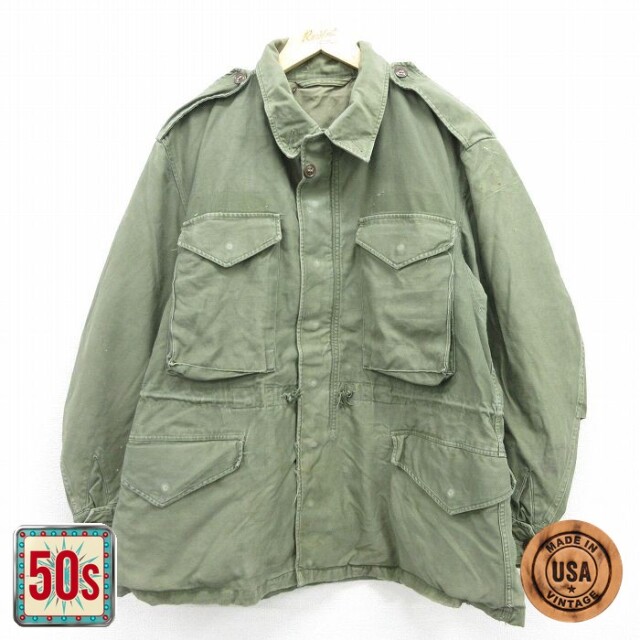 ミリタリー 50s M-51フィールドジャケット カーキ メンズL相当 | 古着