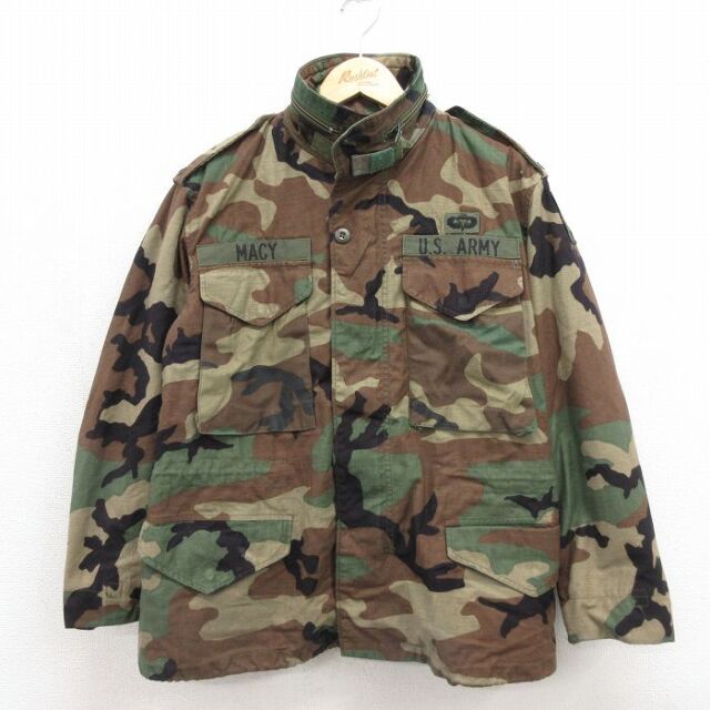 古着通販 L☆古着 長袖 ミリタリー フィールド ジャケット メンズ 90