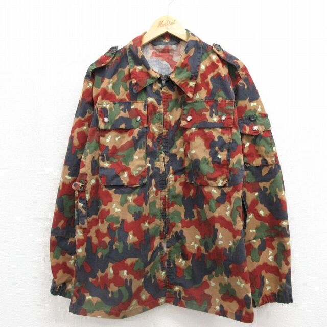 スイス軍 90s ミリタリージャケット アルペンカモ ベージュ メンズL相当 | 古着