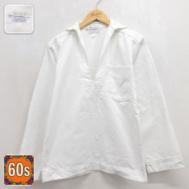 60s セーラージャケット USNAVAL ホワイト メンズM相当 | 古着