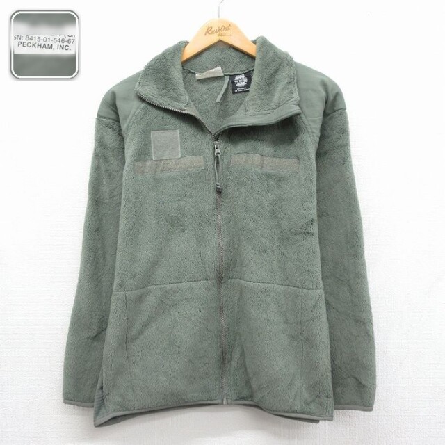 ミリタリー 長袖フリースジャケット ECWCS GN3 レベル3 カーキ メンズL相当 | 古着