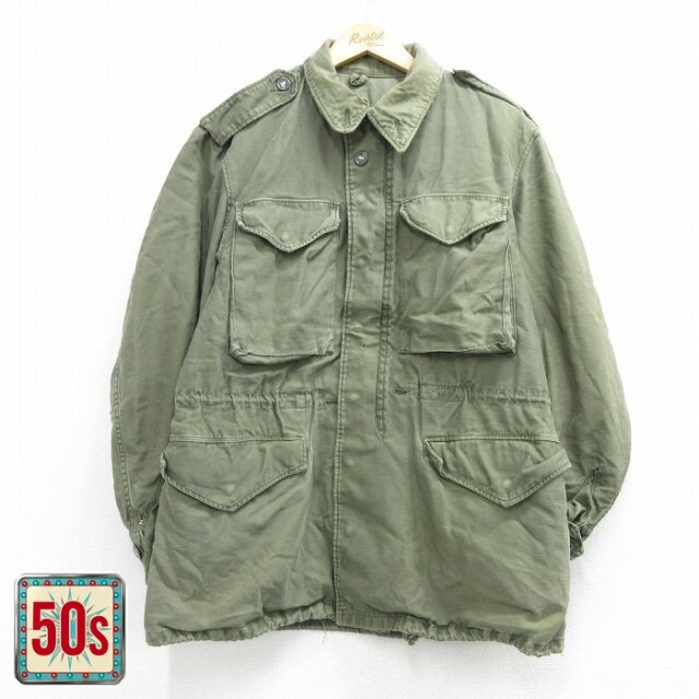 ミリタリー 50s M-51フィールドジャケット カーキ メンズM相当 | 古着