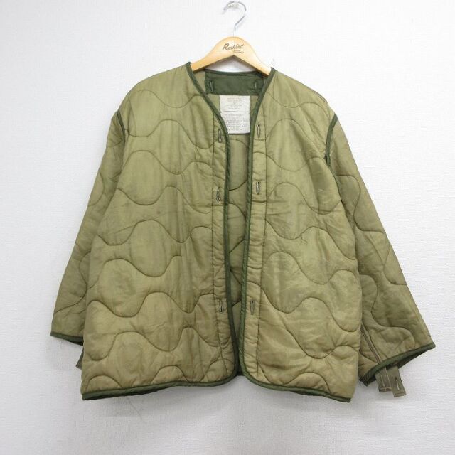 ミリタリー 70s ライナージャケット リップストップ カーキ メンズXL相当 | 古着