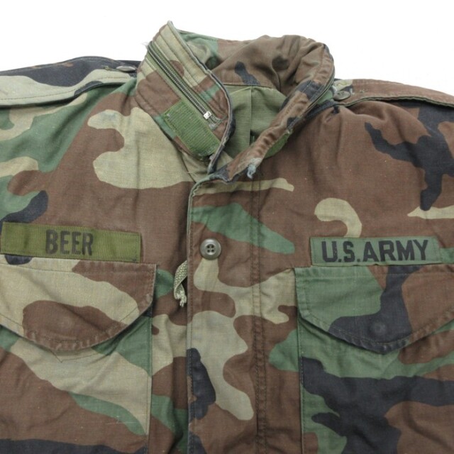 古着通販 M☆古着 U.S.ARMY 長袖 ミリタリー ジャケット メンズ 80年代