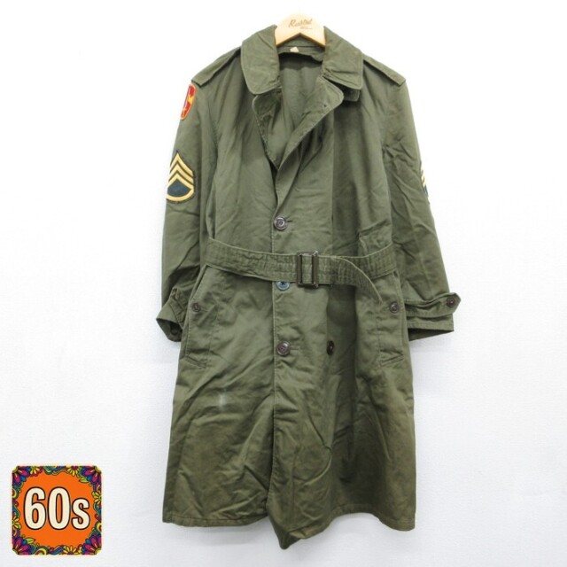 60s ミリタリージャケット カーキ メンズM相当 | 古着