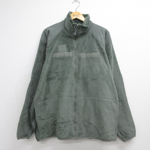 PECKHAM 00s ミリタリージャケット ECWCS GEN3 レベル3フリース カーキ メンズXL相当 | 古着