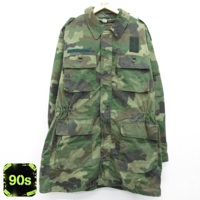 ミリタリー 90s ジャケット ユーゴスラビア軍M88 ボアライナー カーキ迷彩 メンズXL相当 | 古着