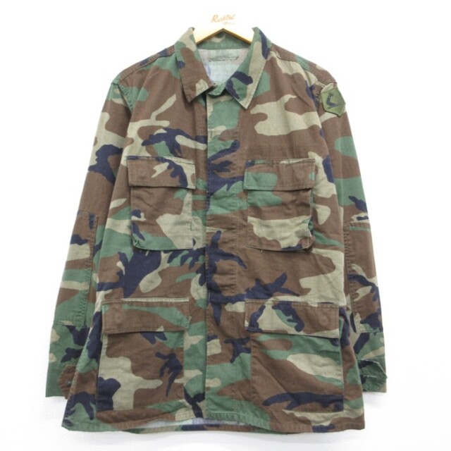古着通販 L☆古着 US ARMY 長袖 ミリタリー ジャケット メンズ 90年代