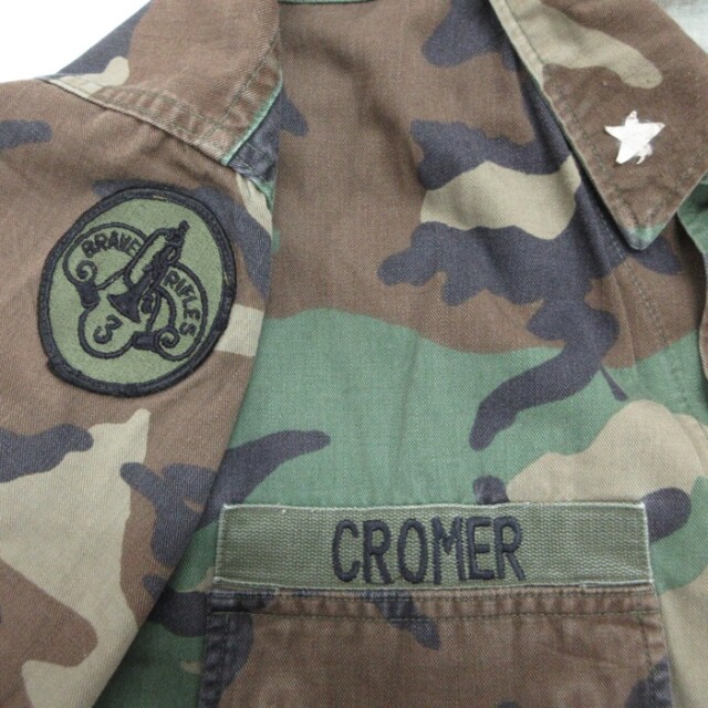 古着通販 L☆古着 US ARMY 長袖 ミリタリー ジャケット メンズ 80年代