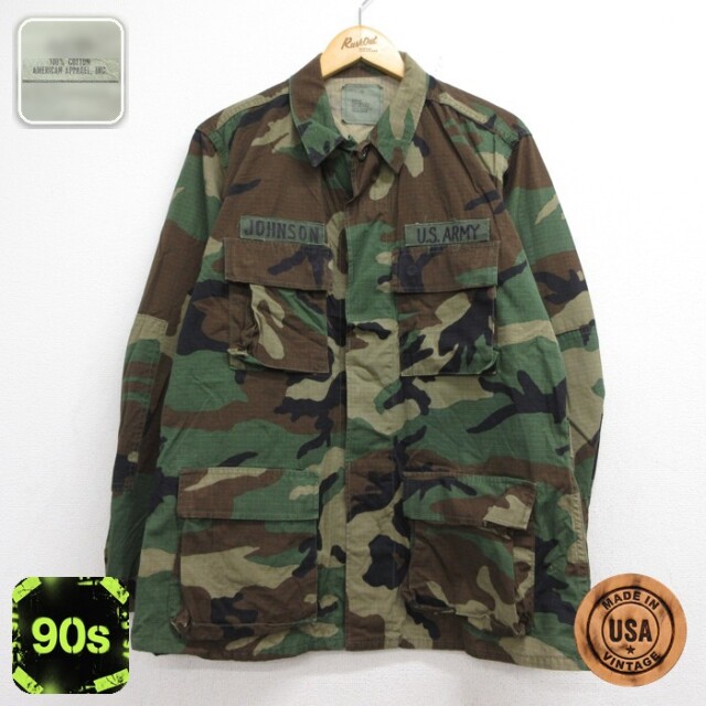 U.S.ARMY 90s ミリタリージャケット ウッドランドカモ カーキ メンズL相当 | 古着