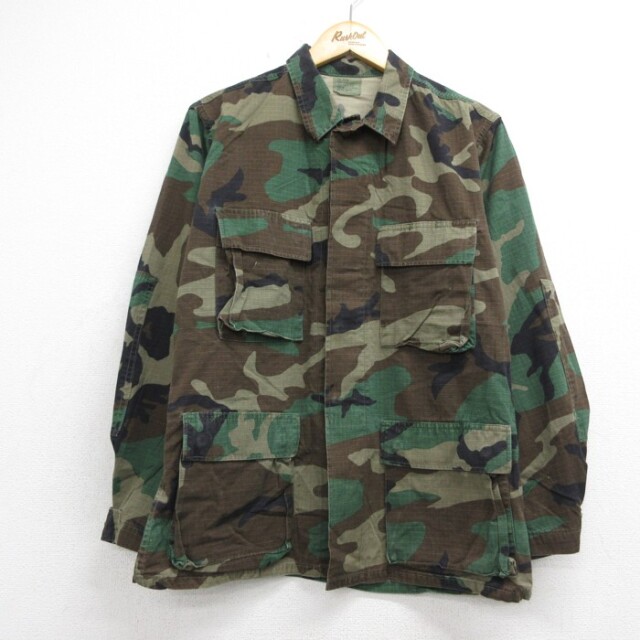 古着通販 M☆古着 US ARMY 長袖 ミリタリー ジャケット メンズ 90年代