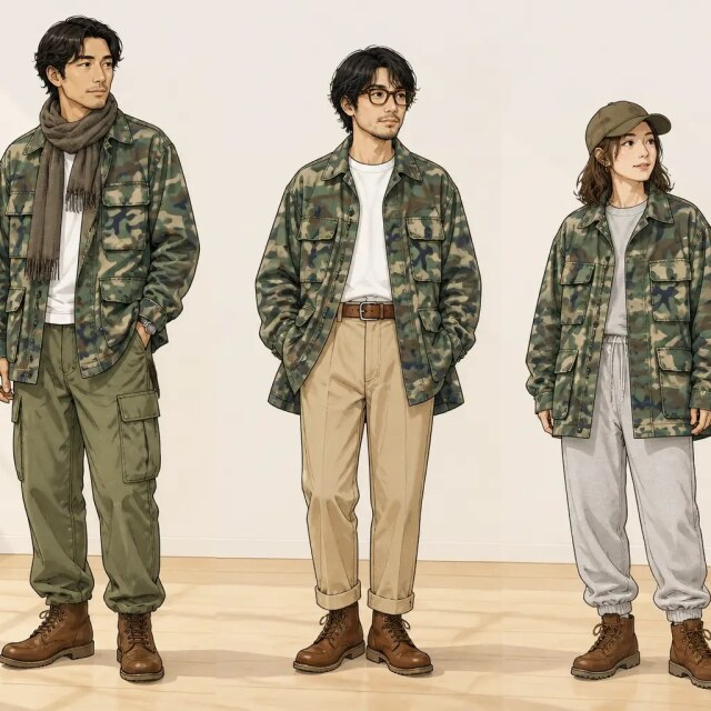 古着通販 L☆古着 US ARMY 長袖 ミリタリー ジャケット メンズ 80年代