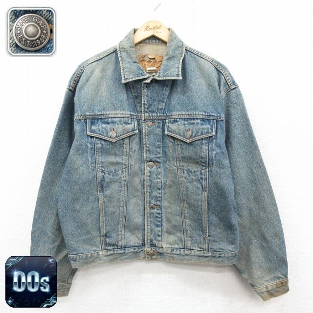 【50%OFF】ギャップ 00s ジージャン ネイビー XL | 古着