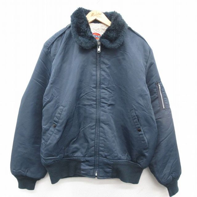 Dickiesボア襟付きネイビ-ジャケット Dickiesボア襟付きネイビ-ジャケット