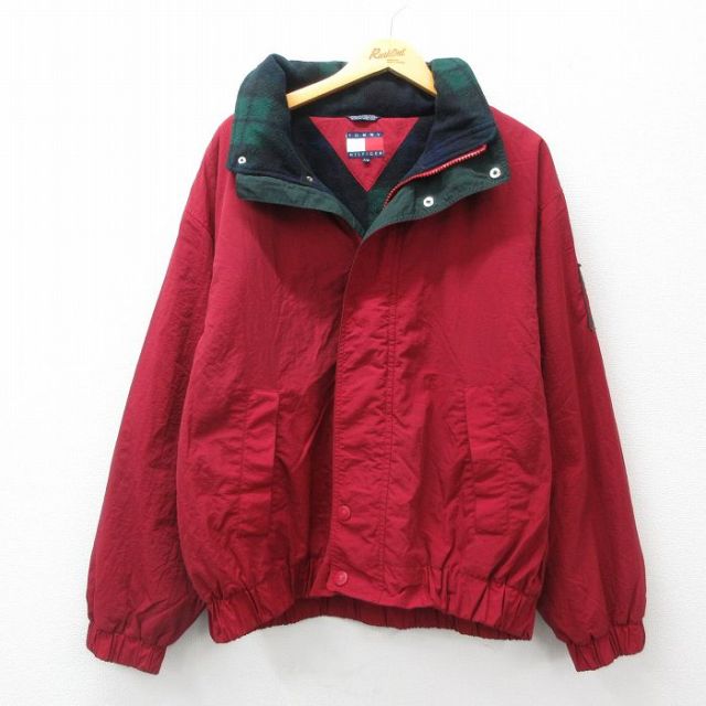 TOMMY HILFIGER 90sナイロンジャケット XL/赤 【公式通販】
