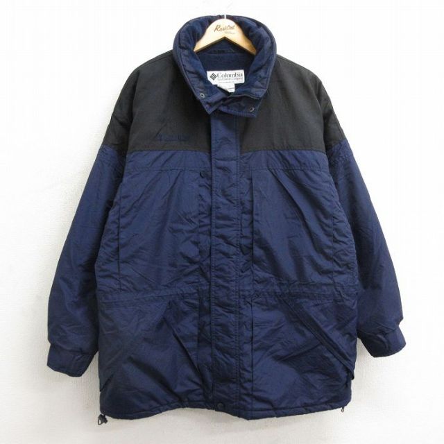 XL/古着 コロンビア 長袖 ナイロン ジャケット メンズ 00s バガブー ワンポイントロゴ 襟フリース 大きいサイズ 濃緑系他 グリーン 23o 古着通販 XL☆古着 コロンビア 長袖 ナイロン ジャケット メンズ