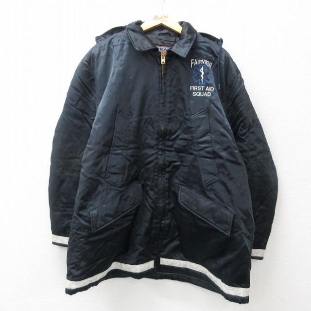 【50%OFF】FAIRVIEW 90s パーカージャケット 内側キルティング ネイビー XL | 古着