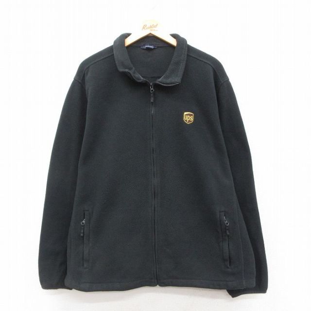古着通販 XL☆古着 ランズエンド 長袖 フリース ジャケット メンズ ups 