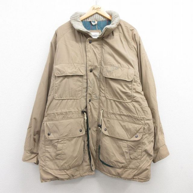 【50%OFF】セントジョンズベイ 90s ラグランジャケット 内側キルティング ベージュ XL | 古着