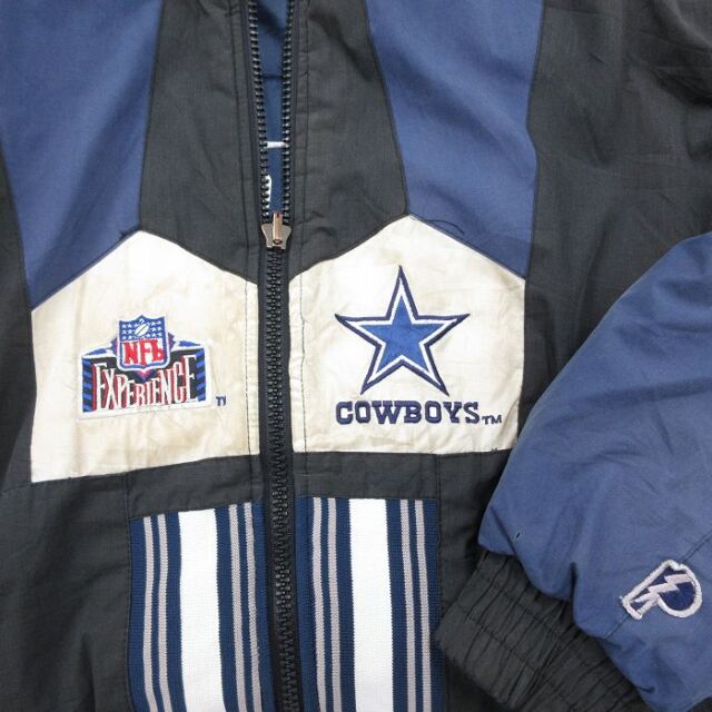 NFL ダラス・カウボーイズ リバーシブル サテンジャケット 古着通販 XL☆古着 長袖 ジャケット メンズ 00年代 00s NFL ダラス