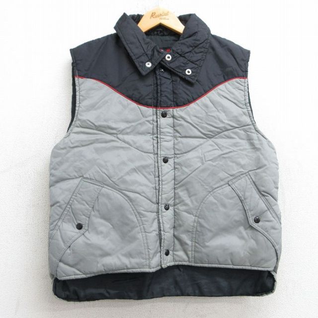M★古着 ナイロン ベスト メンズ 90年代 90s グレー他 25feb15 中古 アウター