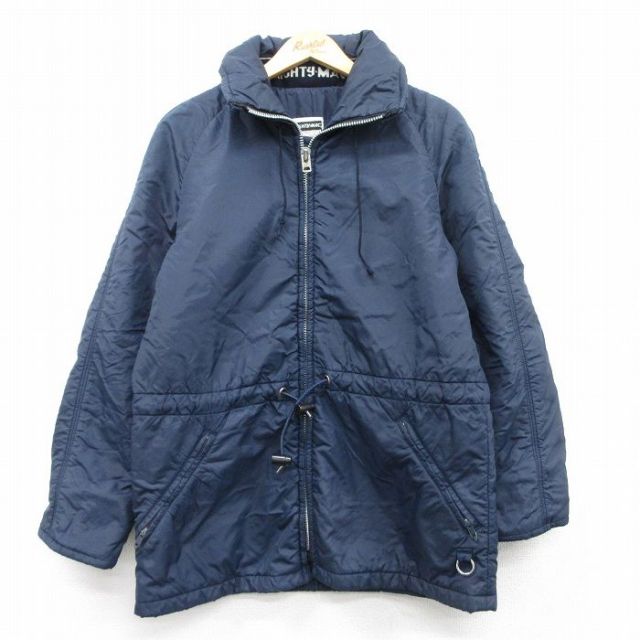 【50%OFF】L★古着 マイティーマック 長袖 ナイロン ジャケット メンズ 80年代 80s ラグラン タロン 紺 ネイビー 【spe】 25feb20 中古 アウター