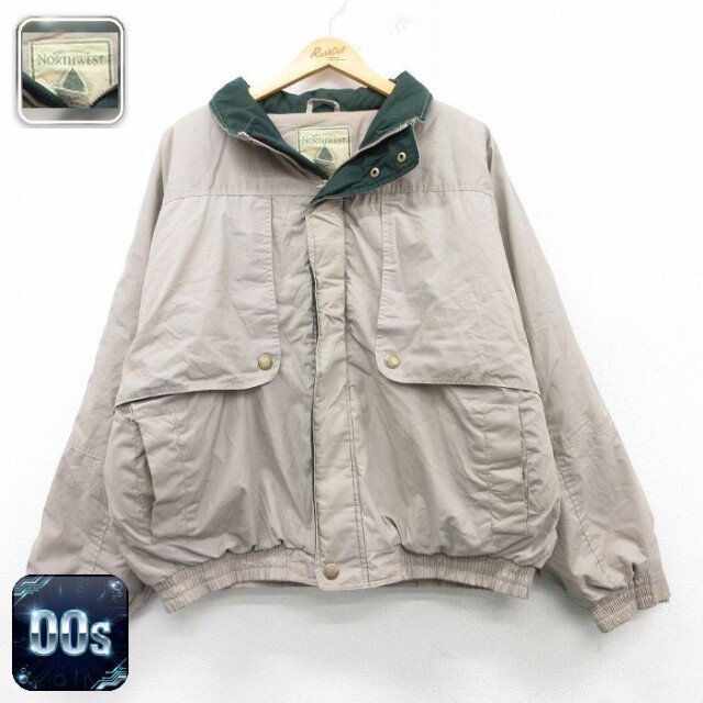 XL★古着 長袖 ジャケット メンズ 00年代 00s 大きいサイズ グレー他 25feb20 中古 アウター