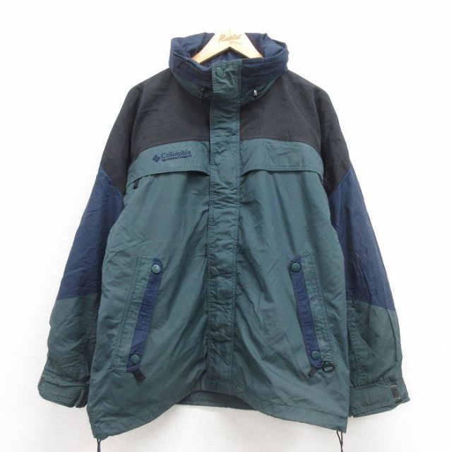 Columbia古着00sマウンテンジャケット着脱可ライナー付ドローコードS44 Columbia古着00sマウンテンジャケット着脱可ライナー付ドローコードS44