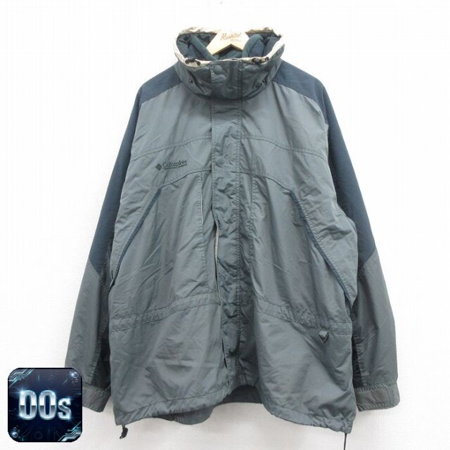 【50%OFF】コロンビア 00s マウンテンジャケット ワンポイントロゴ グレー XL | 古着