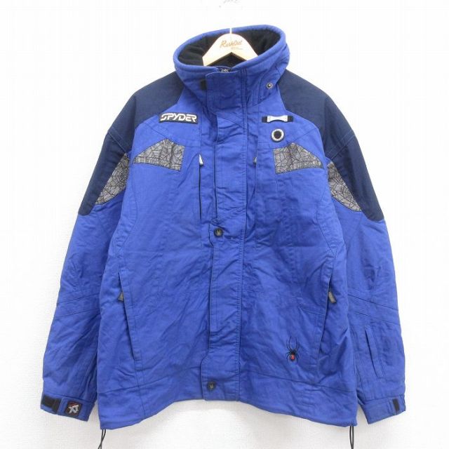 【20%OFF】L★古着 長袖 ジャケット メンズ 00年代 00s スパイダー シンサレート 青 ブルー 25sep26 中古 アウター