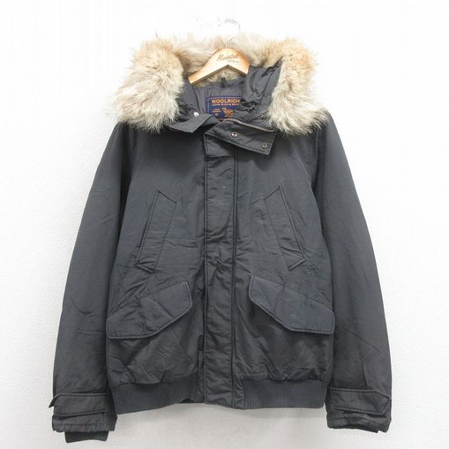 L★古着 ウールリッチ WOOLRICH 長袖 ダウン ジャケット パーカー メンズ ロクヨンクロス POLAR JACKET グレー 【spe】 25oct09 中古 アウター