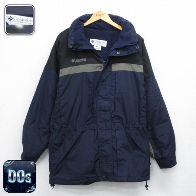 【50%OFF】コロンビア 00s マウンテンジャケット ワンポイントロゴ ネイビー XL | 古着