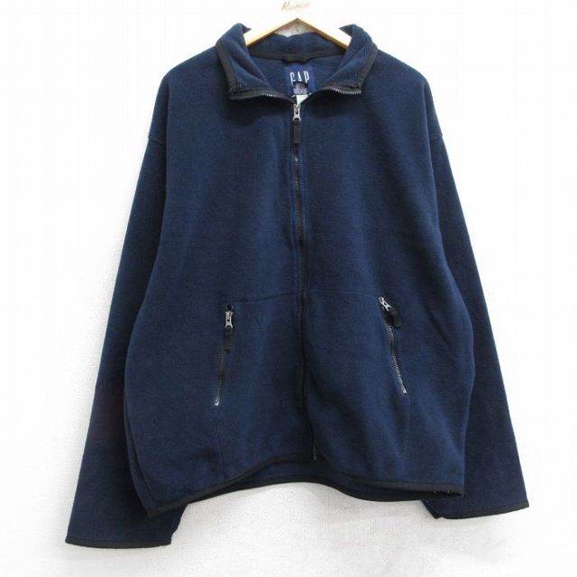 古着通販 XL☆古着 ギャップ GAP 長袖 フリース ジャケット メンズ 00