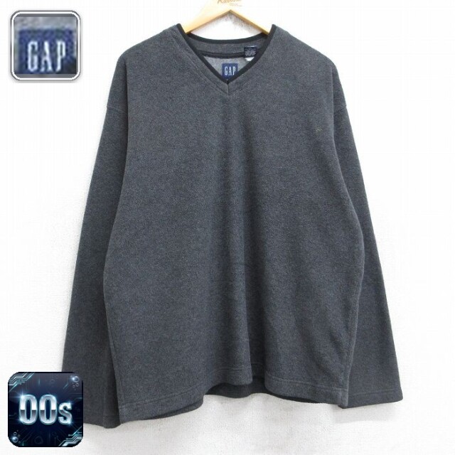 【50%OFF】ギャップ 00s フリースジャケット グレー M | 古着