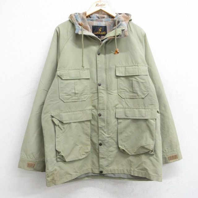 【50%OFF】ラグラン長袖マウンテンジャケット ベージュ L | 古着