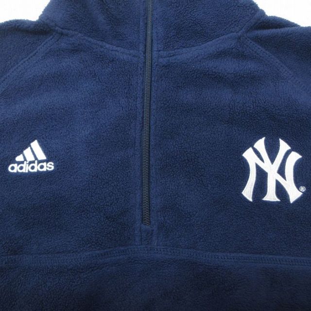 古着通販 XL☆古着 アディダス adidas 長袖 ハーフジップ フリース