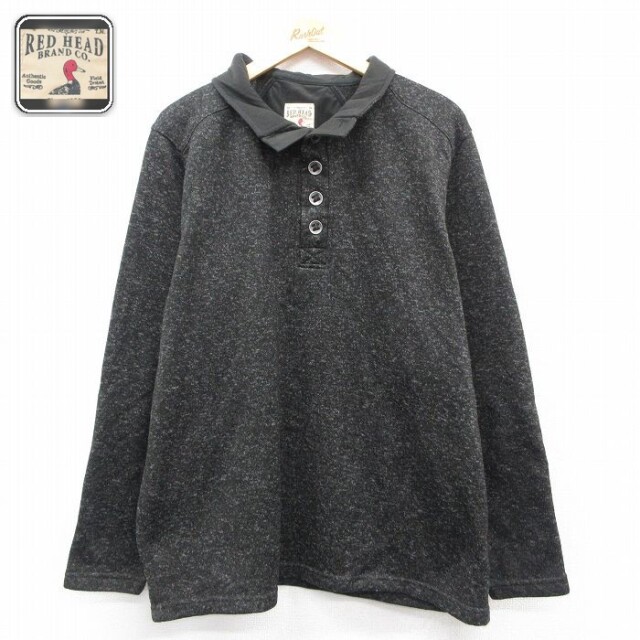 レッドヘッド 長袖ジャケット 霜降り ブラック XL | 古着