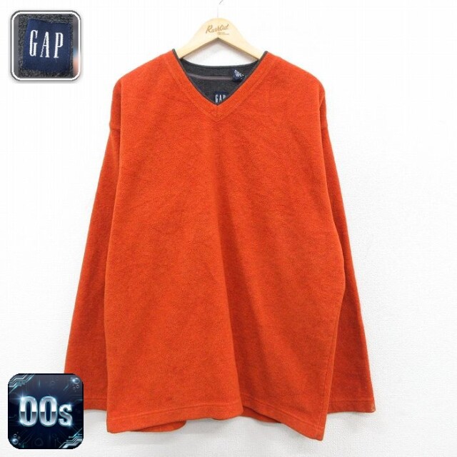 【50%OFF】ギャップ 00s フリースジャケット オレンジ L | 古着