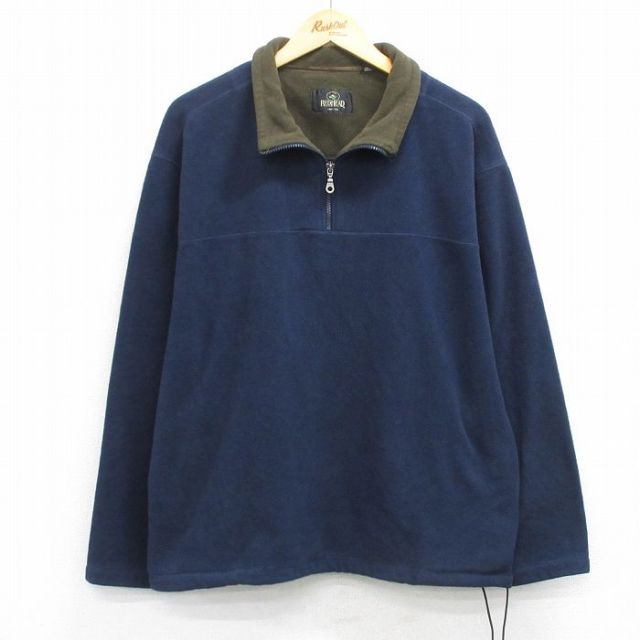 【50%OFF】レッドヘッド 00s ハーフジップフリースジャケット ネイビー XL | 古着